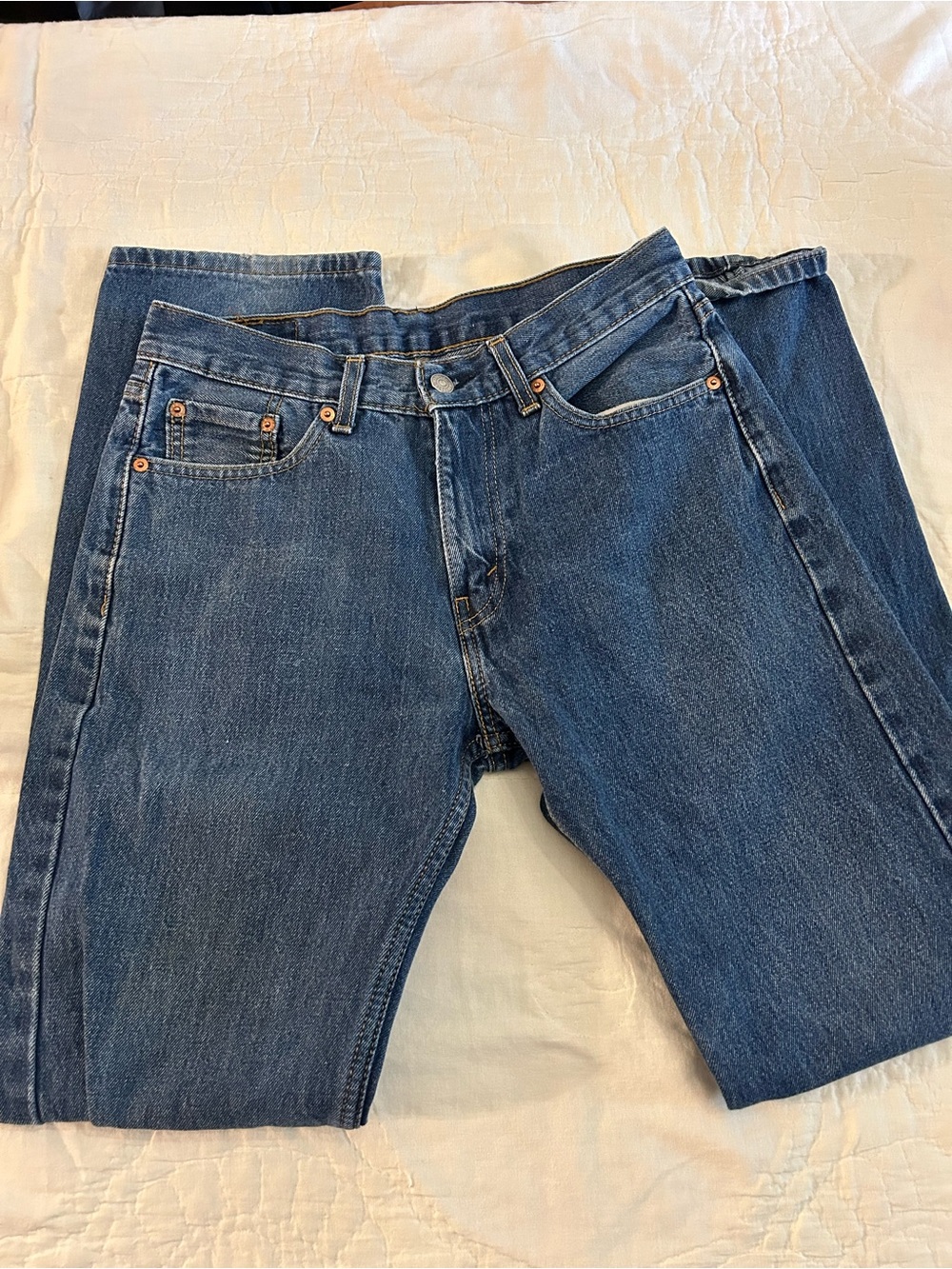 Levi's Men's Dark Blue Straight Jeans